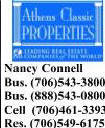 Real Estate Athens Georgia Nancy Connell